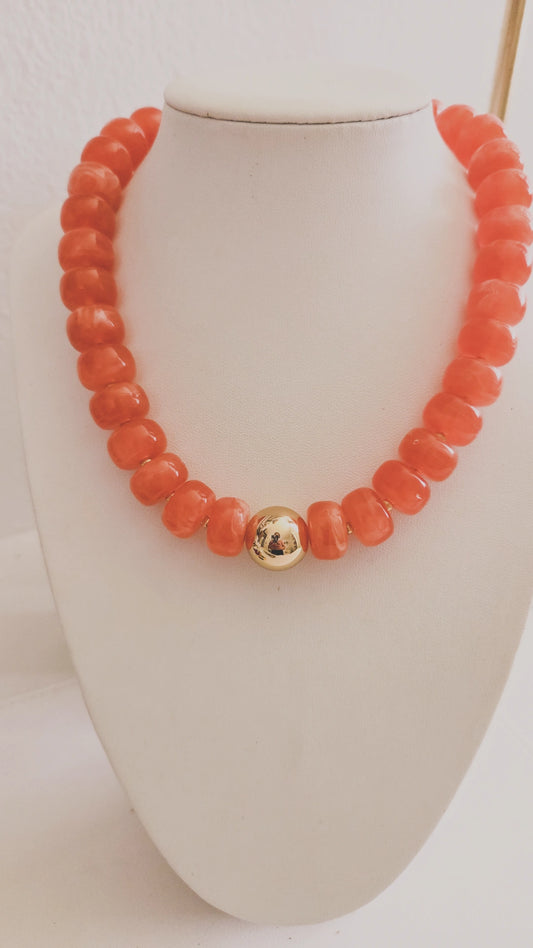 Lucía Necklace (anaranjado)